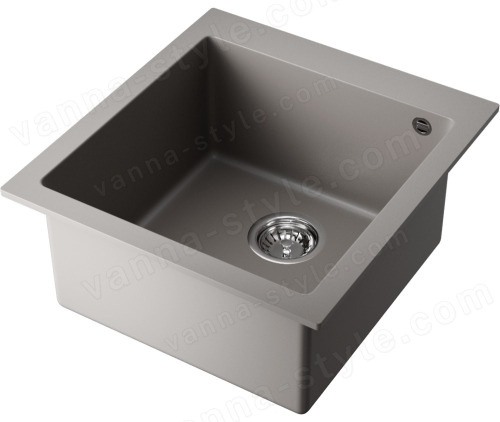 Кухонная мойка Omoikiri Bosen 47-GR 4993594 47x50 из искусственного гранита, leningrad grey