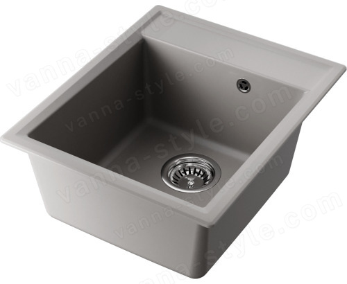 Кухонная мойка Omoikiri Daisen 42-GR 4993604 42x51 из искусственного гранита, leningrad grey