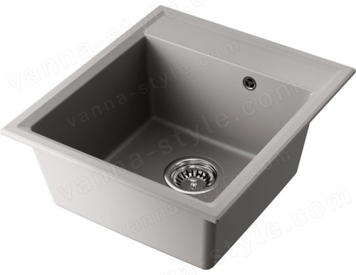 Кухонная мойка Omoikiri Daisen 46-GR 4993612 46x51 из искусственного гранита, leningrad grey