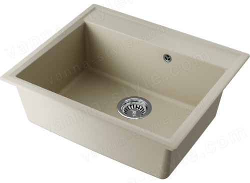 Кухонная мойка Omoikiri Daisen 60-BE 4993616 60x51 из искусственного гранита, ваниль