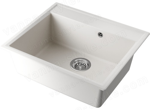 Кухонная мойка Omoikiri Daisen 60-PA 4993618 60x51 из искусственного гранита, пастила