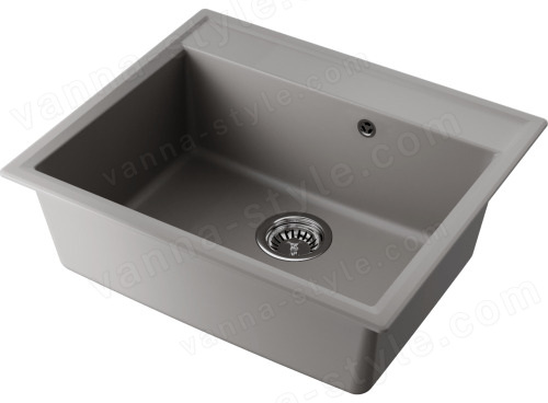 Кухонная мойка Omoikiri Daisen 60-GR 4993620 60x51 из искусственного гранита, leningrad grey