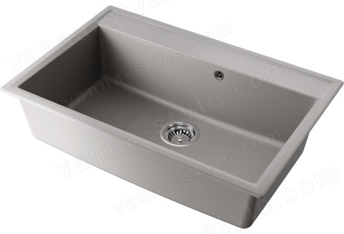 Кухонная мойка Omoikiri Daisen 77-GR 4993628 77x51 из искусственного гранита, leningrad grey