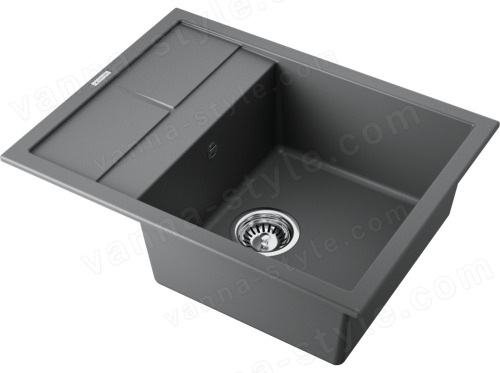 Кухонная мойка Omoikiri Sumi 65-PL 4993675 65x50 из искусственного гранита, платина