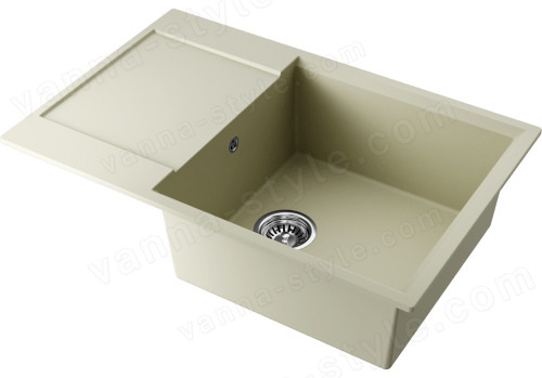Кухонная мойка Omoikiri Daisen 78-LB-BE 4993686 78x51 из искусственного гранита, ваниль