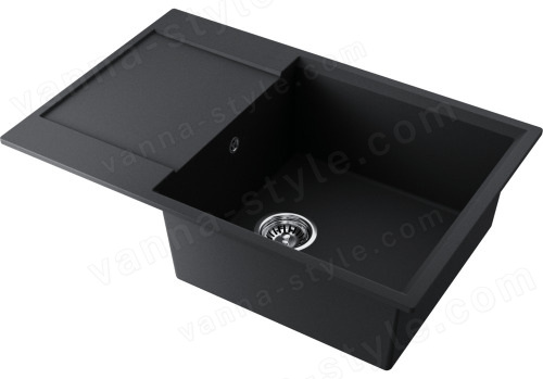 Кухонная мойка Omoikiri Daisen 78-LB-BL 4993692 78x51 из искусственного гранита, черный