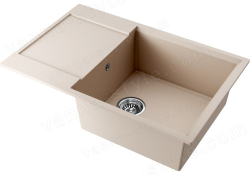 Кухонная мойка Omoikiri Daisen 78-LB-SA 4993693 78x51 из искусственного гранита, бежевый