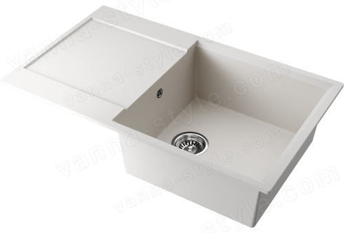 Кухонная мойка Omoikiri Daisen 86-PA 4993696 86x50 из искусственного гранита, пастила