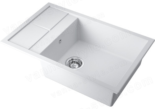 Кухонная мойка Omoikiri Sumi 78-LB-WH 4993722 78x50 из искусственного гранита, белый