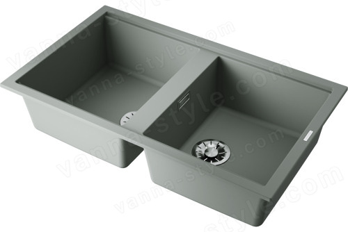 Кухонная мойка Omoikiri Kitagawa 86-2-WG 4993731 86x51 из искусственного камня, wind green