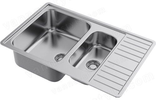 Кухонная мойка Omoikiri Sagami 79-2-IN 4993733 79x50 стальная, сталь