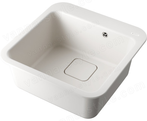 Кухонная мойка Omoikiri Tasogare 51-PA 4993738 51x51 из искусственного гранита, пастила