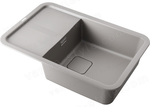 Кухонная мойка Omoikiri Tasogare-78-GR 4993748 78x51 из искусственного гранита, leningrad grey