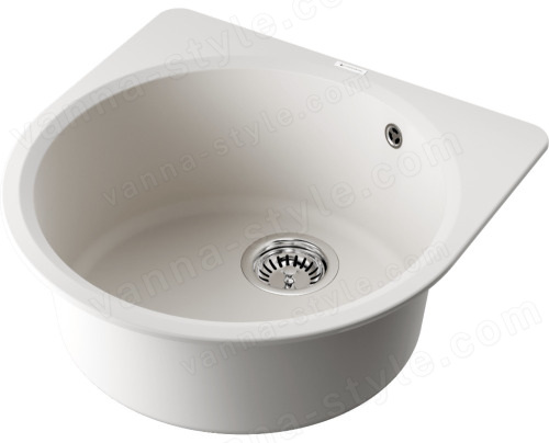 Кухонная мойка Omoikiri Akegata-51-PA 4993754 51x51 из искусственного гранита, пастила