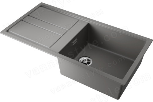Кухонная мойка Omoikiri Kitagawa 100-GR 4993788 100x51 из искусственного камня, leningrad grey
