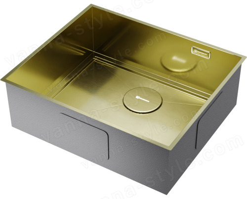 Кухонная мойка Omoikiri Kasen 53-26 INT LG 4993790 53x46 стальная, светлое золото