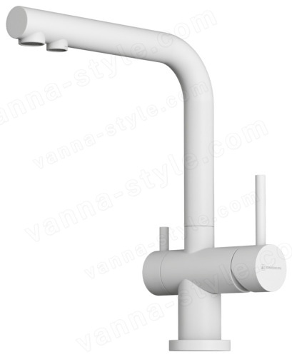 Смеситель для кухни Omoikiri Nagano P-WH 4974054 с подключением фильтра, белый