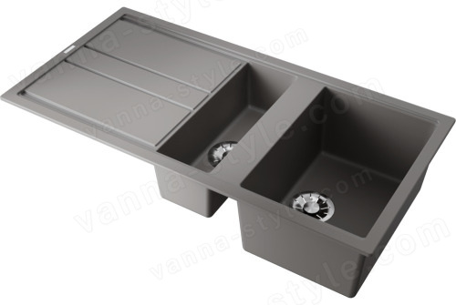 Кухонная мойка Omoikiri Kitagawa 100-2-GR 4993804 100x51 из искусственного камня, leningrad gr