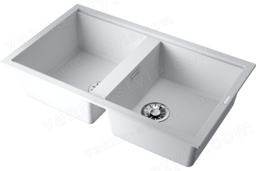 Кухонная мойка Omoikiri Kitagawa 86-2-WH 4993806 86x51 из искусственного камня, белый