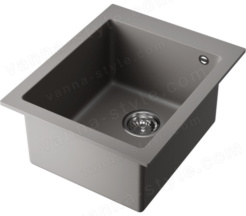 Кухонная мойка Omoikiri Bosen 41A-GR 4993813 41x50 из искусственного камня, leningrad grey