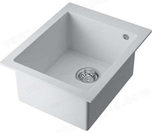 Кухонная мойка Omoikiri Bosen 41A-WH 4993814 41x50 из искусственного камня, белый