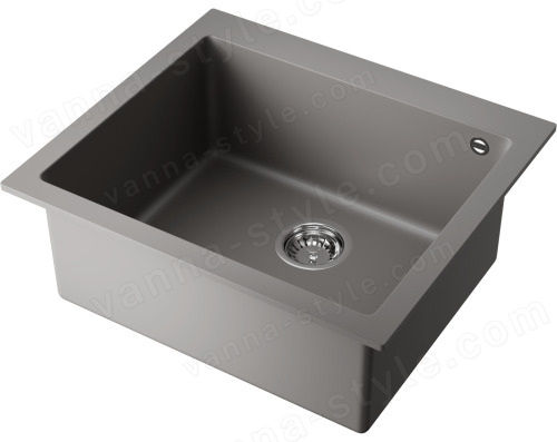 Кухонная мойка Omoikiri Bosen 57A-GR 4993819 57x50 из искусственного камня, leningrad grey