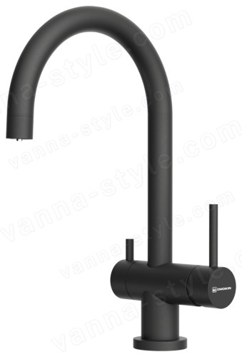 Смеситель для кухни Omoikiri Yamada P-BL 4974226 с подключением фильтра, черный