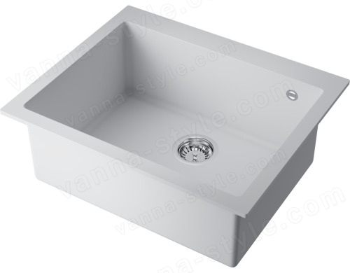 Кухонная мойка Omoikiri Bosen 61A-WH 4993826 61x50 из искусственного камня, белый