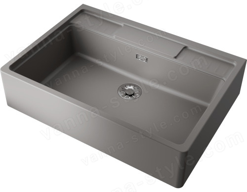 Кухонная мойка Omoikiri Kinokawa 90-GR 4993854 90x63.5 из искусственного камня, leningrad grey