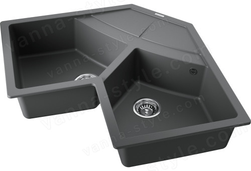 Кухонная мойка Omoikiri Sumi 83C-PL 4993860 102.1x83 из искусственного гранита, платина