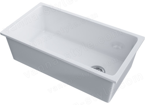 Кухонная мойка Omoikiri TOKARA 88-U/I-WH GLOSSY SIDE 4993867 88x47.7 керамическая, белый глянц