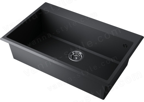 Кухонная мойка Omoikiri Tedori 79-BL 4993948 79x51 из искусственного гранита, черный
