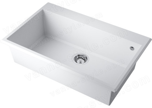 Кухонная мойка Omoikiri Tedori 79-WH 4993951 79x51 из искусственного гранита, белый