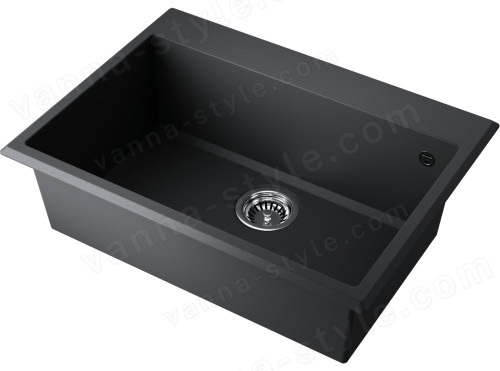 Кухонная мойка Omoikiri Tedori 68-BL 4993964 68x50 из искусственного гранита, черный