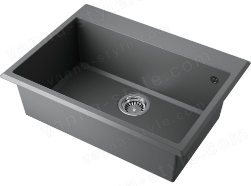 Кухонная мойка Omoikiri Tedori 68-PL 4993971 68x50 из искусственного гранита, платина
