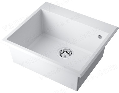 Кухонная мойка Omoikiri Tedori-57-WH 4993983 57x51 из искусственного гранита, белый