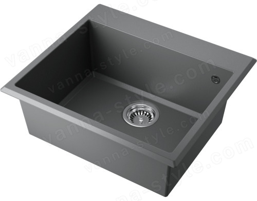Кухонная мойка Omoikiri Tedori-57-PL 4993987 57x51 из искусственного гранита, платина