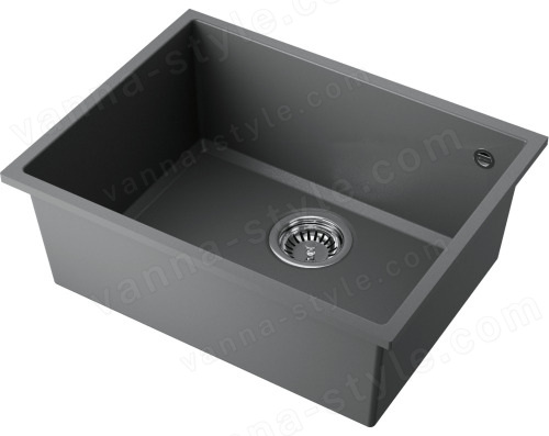 Кухонная мойка Omoikiri Tedori 54-U-PL 4993995 55x42 из искусственного гранита, платина
