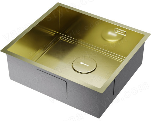Кухонная мойка Omoikiri Kasen 49-16 INT LG 4997054 49x44 стальная, светлое золото