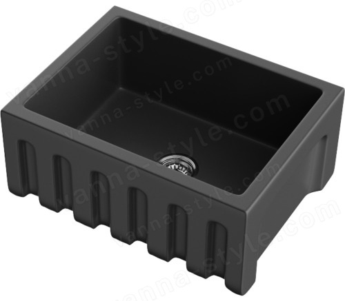 Кухонная мойка Omoikiri Mikura 61-BL 4997069 61x46 керамическая, черный