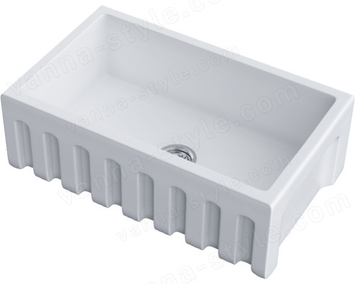 Кухонная мойка Omoikiri Mikura 76-WH 4997074 76x46 керамическая, белый