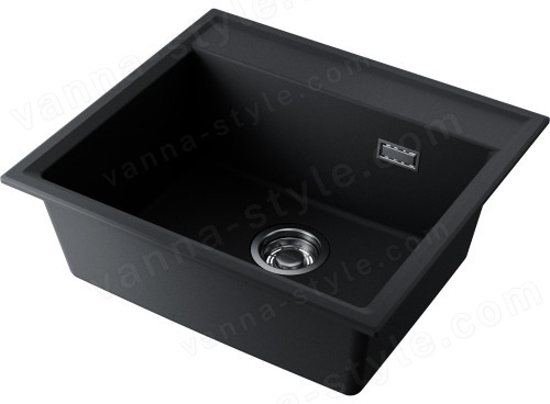 Кухонная мойка Omoikiri Daisen 57-BL 4997308 57x51 из искусственного гранита, черный