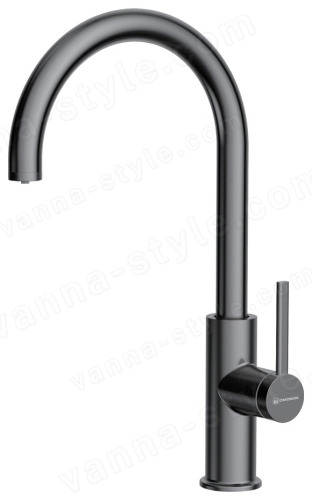 Смеситель для кухни Omoikiri Okawa 2 Plus GM 4994550 с подключением фильтра, вороненая сталь