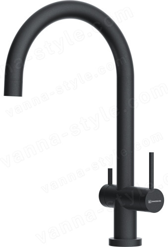 Смеситель для кухни Omoikiri Yamada Slim BL 4994559 с подключением фильтра, черный