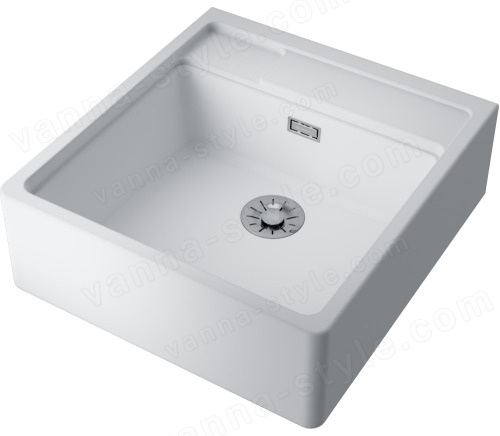 Кухонная мойка Omoikiri Kinokawa 60-WH 4997463 60x63.5 из искусственного камня, белый