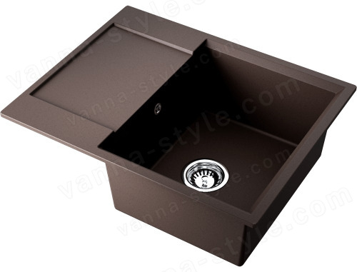 Кухонная мойка Omoikiri Daisen 65-ES 4997496 65x51 из искусственного гранита, espresso
