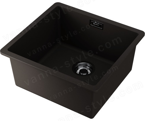 Кухонная мойка Omoikiri Kata 44-U-ES 4997502 44x42 из искусственного гранита, черный