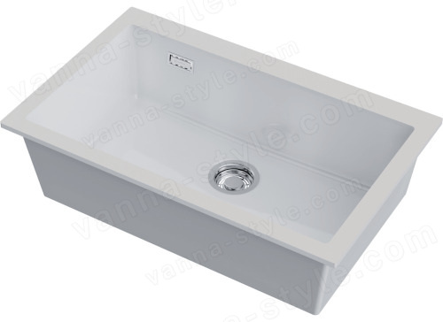Кухонная мойка Omoikiri Omishima 76-U-WH Glossy 4997516 76x48 керамическая, белый глянцевый