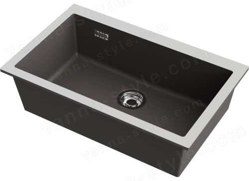 Кухонная мойка Omoikiri Omishima 76-U-SG Matt 4997572 76x48 керамическая, stone grey матовый