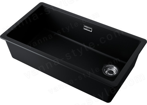 Кухонная мойка Omoikiri Kata 76-U/I Side-BL 4997587 76x43 из искусственного гранита, черный